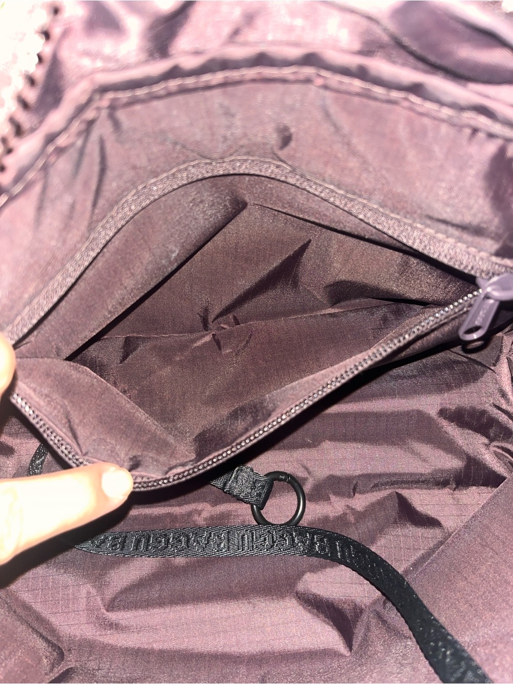 BAGGU Chocolate Plum Regular size Bowler Bag - Picture 10 of 10